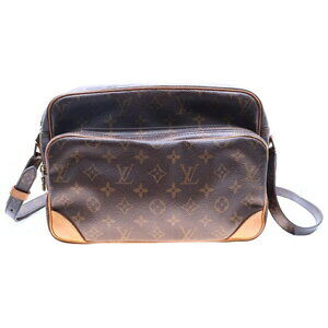Louis Vuitton Monogram Nile Leather Shoulder Bag Brown